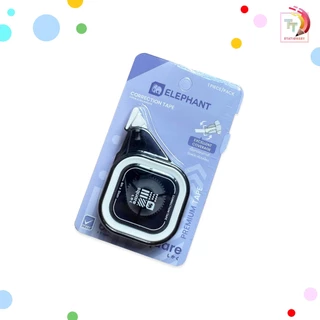 Elephant (ตราช้าง) เทปลบคำผิด 6 M. รุ่น SQUARE (สแควร์) คละสี (จำนวน 12 ชิ้น/กล่อง)