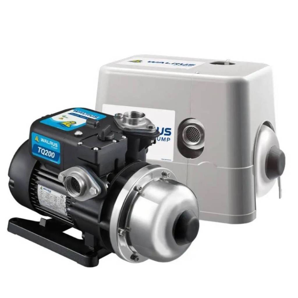 Walrus ปั๊มน้ำเสียงเงียบ TQ200 ปั๊มอัตโนมัติ 3 ใบพัด Electroic control pump มีฝาครอบฺBC/ไม่มีฝาครอบC