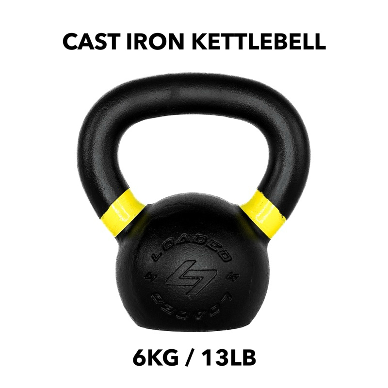 CAST IRON KETTLEBELL (เหล็กหล่อ) เกรดสุงสุด 6KG / 13LB