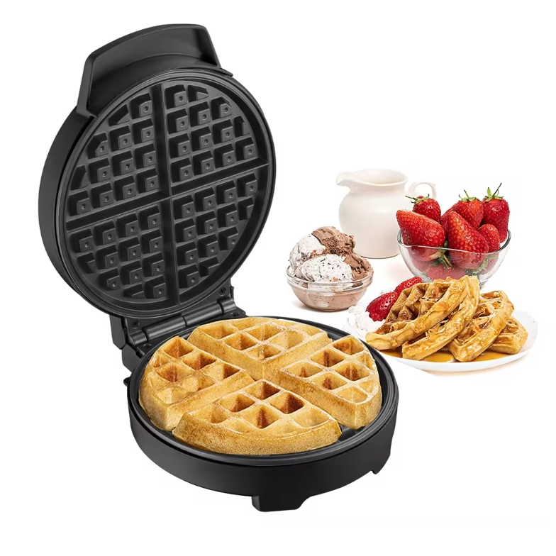 SOKANYเครื่องวาฟเฟิลกลม เครื่ออบงขนมวาฟเฟิล เครื่องทำขนมรังผึ้ง สีดำ **สินค้าพร้อมส่ง**