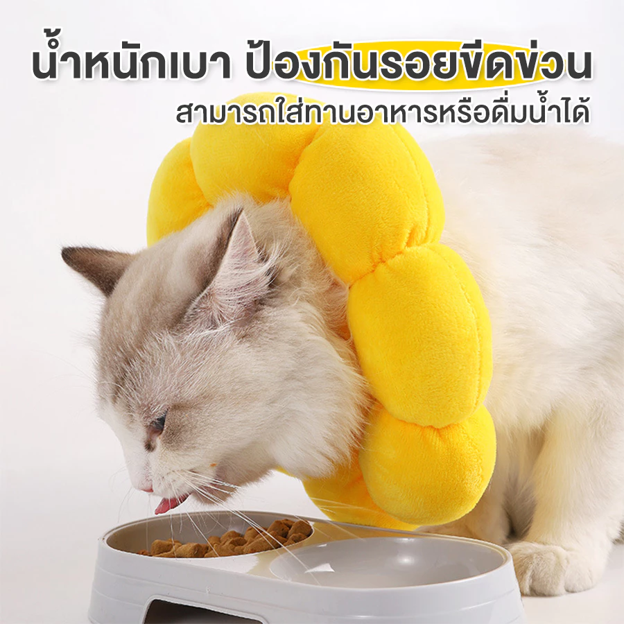 ปลอกคอแมวกันเลีย Collar แบบลำโพง นุ่มสบาย ปรับขนาดได้ thumbnail 8