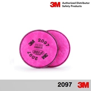 3M 2097 P100 (2ชิ้น) แผ่นกรองฝุ่น แผ่นกรองไอ ฟูมโลหะ Filter …