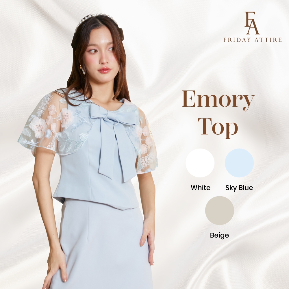 Friday attire เสื้อคลุมไหล่ผูกโบว์ (FT-066)