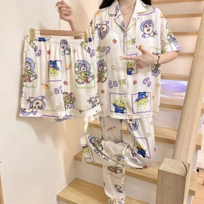 ชุดนอน3 ชิ้น toy storyผ้าเนื้อนิ่มใส่นอนสบาย