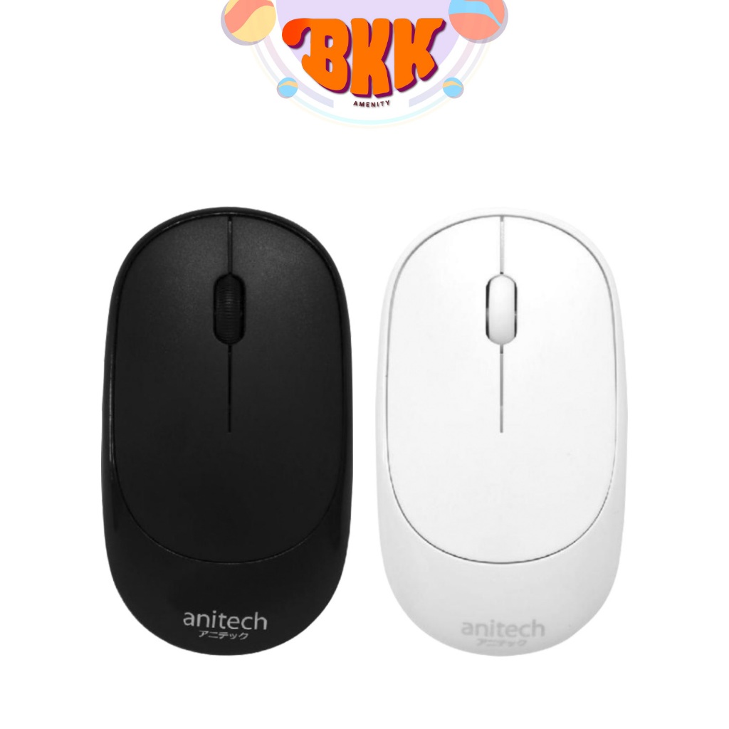 Anitech เมาส์ไร้สาย Wireless Mouse W224 มีให้เลือก 2 สี (จำนวน 1 ชิ้น)