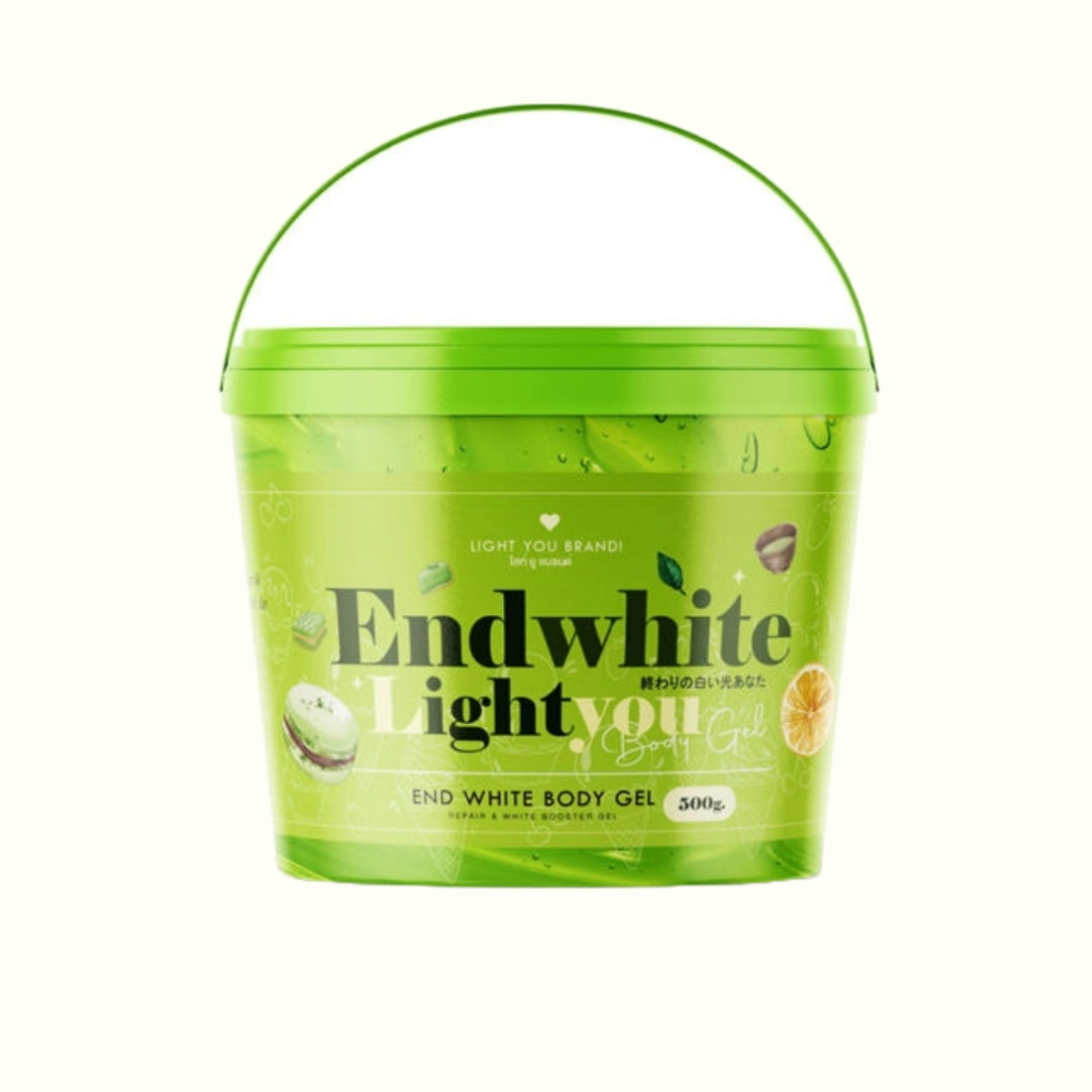(ถังเขียว) เจลกัดผิวเอนด์ไวท์ End White Light You Body Gel 500g.