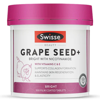 Swisse Beauty Grape Seed + Bright with Nicotinamide 300 tablets