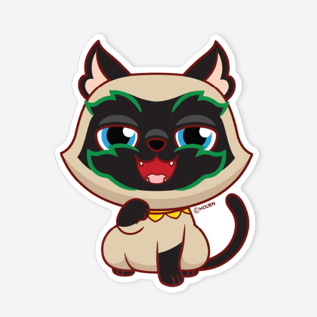 Waterproof Ramakien Sticker - Thai Cat Vichianmas - สติ๊กเกอร์รามเกียรติ์กันน้ำ แมวไทย วิเชียรมาศ