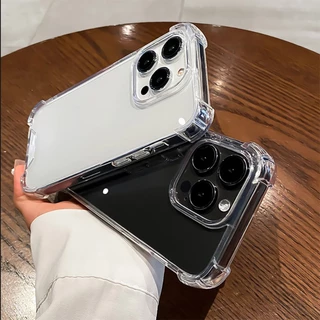 for เคสไอโฟน 13 12 Pro Max 14 Pro Max 16 17 iPhone 15 case 7 8 Plus XS Max X XRเคสใสไอโฟน โทรศัพท์ซิลิโคน TPU นิ่ม แบบใส