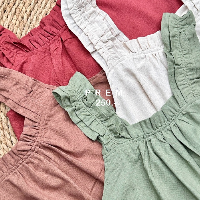 เสื้อเบซิ้ล รุ่นใหม่!! เสื้อแขนกุด เย็บจีบย่นน่ารักๆ มี 4 สีให้เลือก!! #313