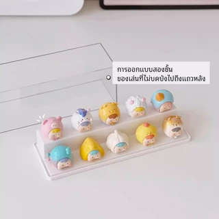 กล่องใส่โมเดล กล่องใส่ art toy กล่องอะคริลิคใส่โมเดล กันฝุ่นวางซ้อนกันได้ 2 ชั้น รองรับตุ๊กตาได้ 8-10 ตัว