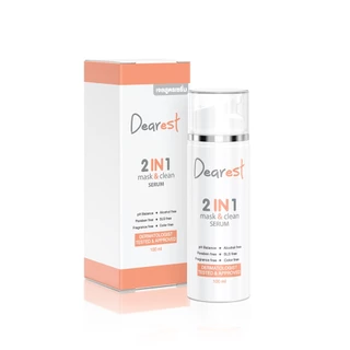 Dearest 2in1 mask&clean เจลล้างหน้าสูตรเซรั่ม เดียร์เรส 100 ml