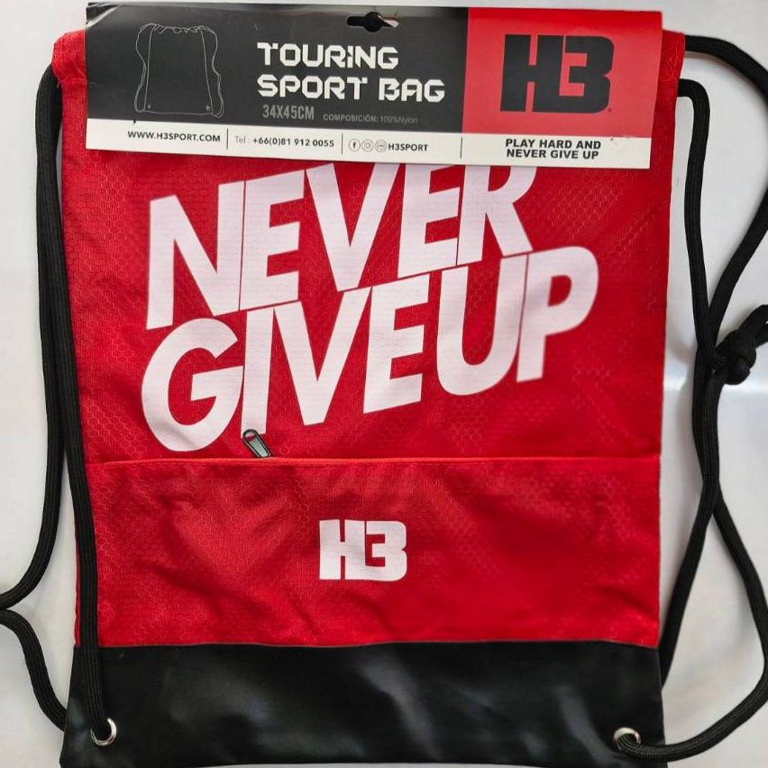 กระเป๋าเป้⚽ " H3 กระเป๋าเชือกรูด "🌈 สะพายหลังมีช่องเก็บของ ใส่รองเท้า เสื้อผ้า Mini Mall x H3✨ #พร้อ