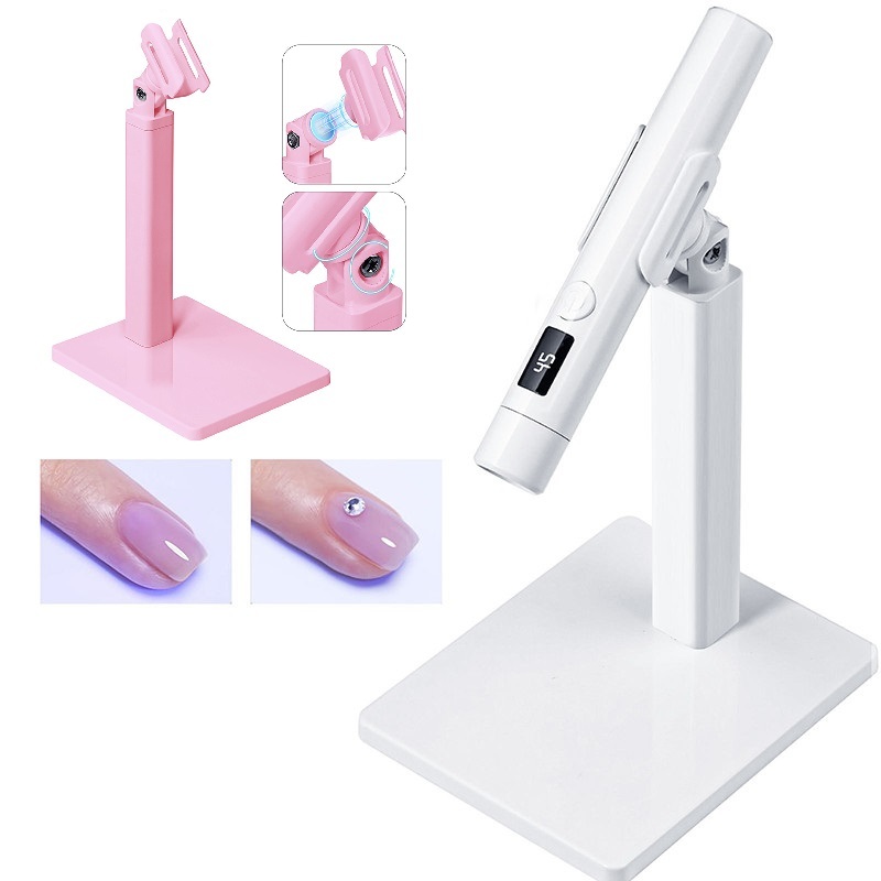 ไฟฉายอบสีเจล UV LED ล๊อคอะไหล่เล็บ-อบสีเจลให้แห้งไว ใช้งานง่ายชาร์ทแบต1 ครั้งใช้งานได้นาน ด้ามจับถนัดมือ