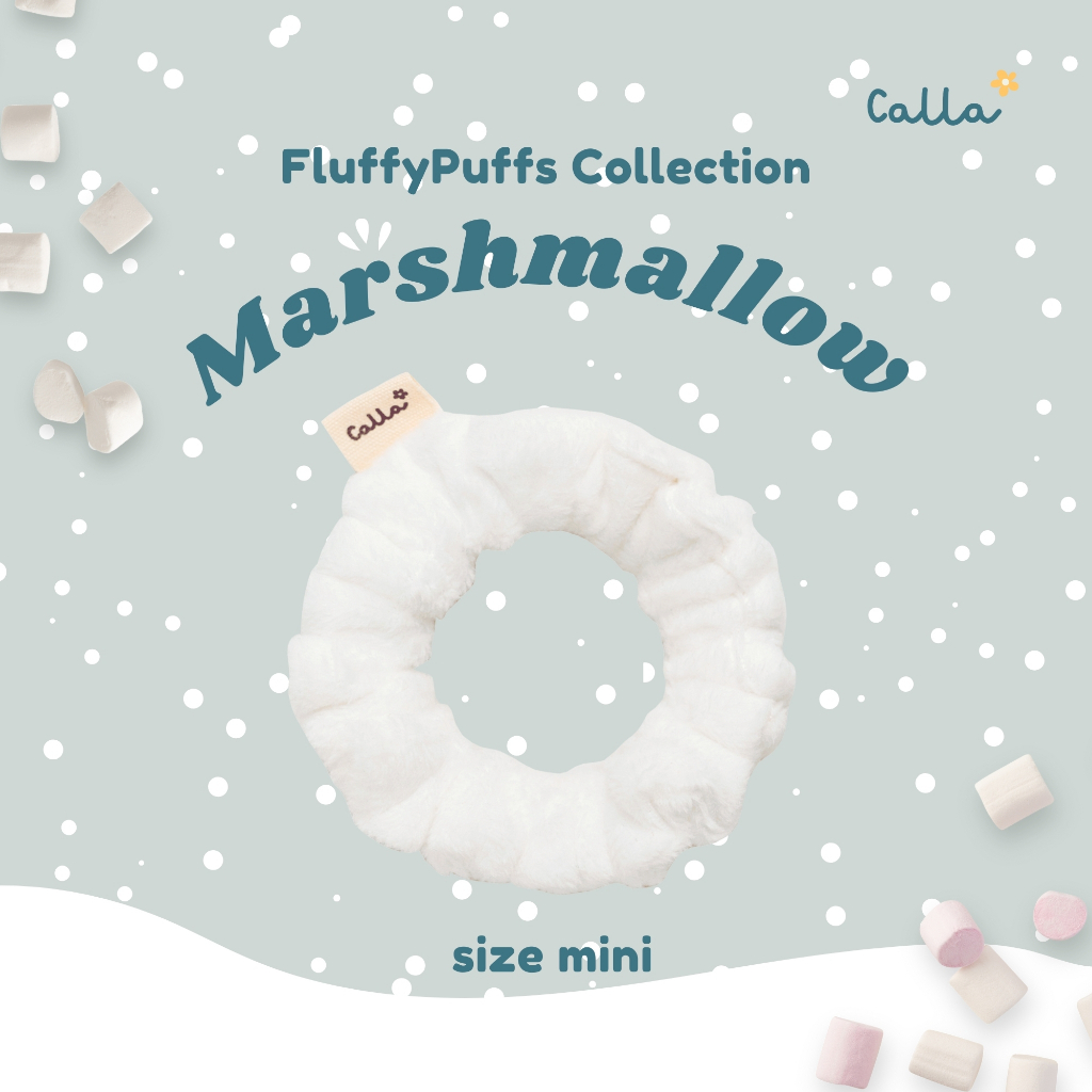 ยางมัดผม Marshmallow - FluffyPuffs Collection ( size mini ) - Calla ✿
