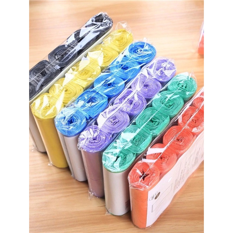 พร้อมส่ง ถุงขยะ แบบม้วน 1แพ็ค100ใบ ขนาด45x50cm ถุงขยะพกพา ถุงขยะแบบฉีก 30095 the10shop.