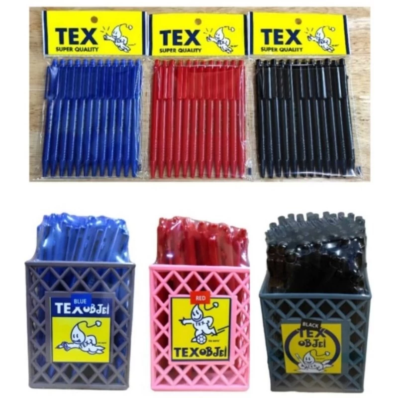 ปากกาลูกลื่น TEX 228 (1.0mm) Obijel (12ด้าม, 50ด้าม)