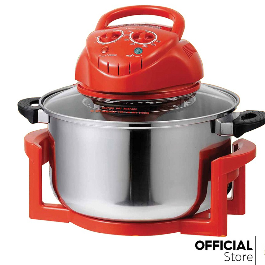 House Worth หม้ออบลมร้อน โถสแตนเลส รุ่น HW-1707S ขนาด 12 ลิตร อบพิชซ่า อบขาหมู