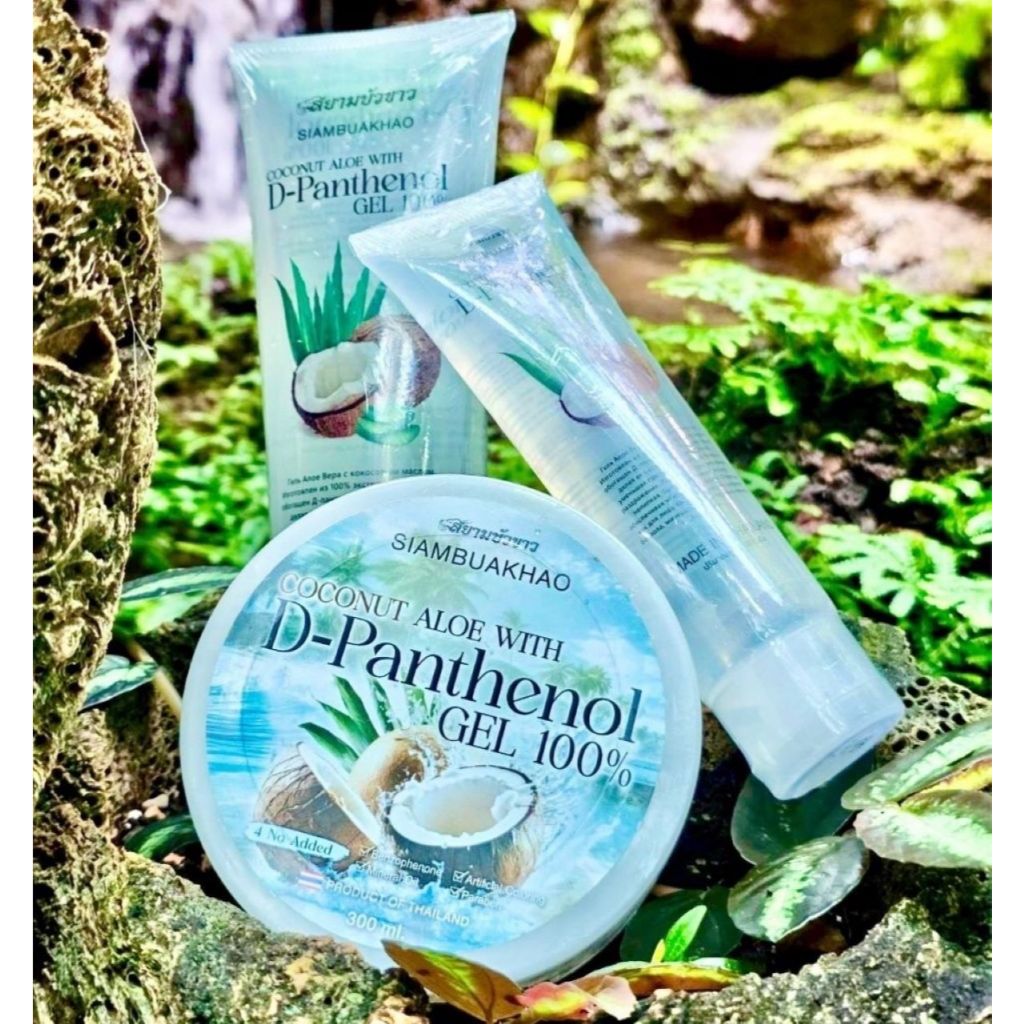 เจลมะพร้าว ฝ้า สิว เติมน้ำให้ผิว บำรุงผิวหน้าผิวกาย Coconut Aloe With D-Panthenol Gel 100 % ขนาด 100 กรัม/300 กรัม