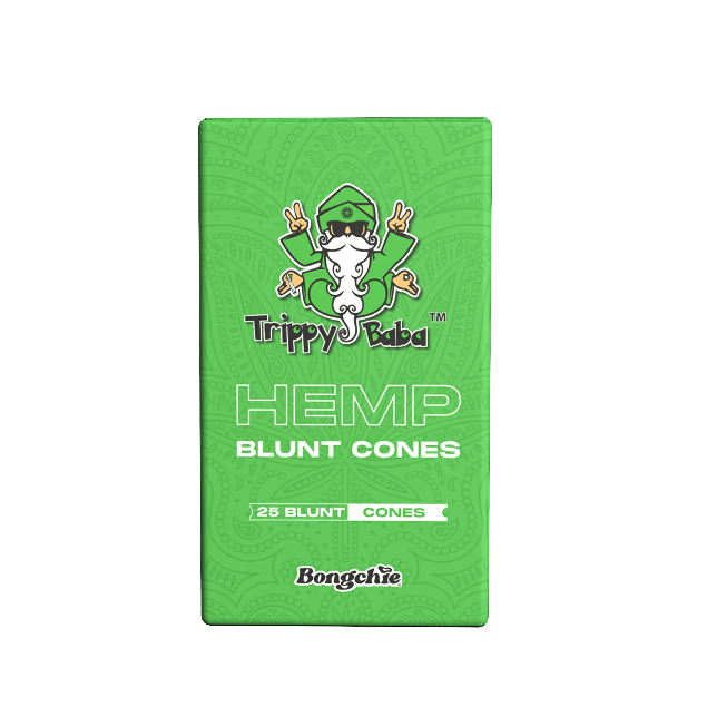 TRIPPY BABA H BLUNT PRE-ROLLED CONES KING SIZE BROWN 109/26MM BOX OF 25 PCS