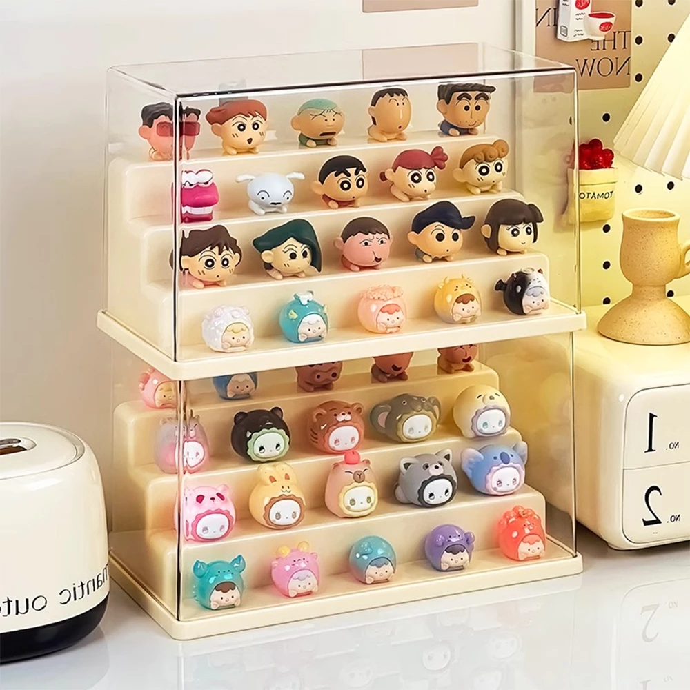 กล่องใส่โมเดล กล่องใส่ art toy กล่องใส่ตุ๊กตา กล่องใสกันฝุ่นกันรอย สามารถซ้อนได้ถึง 4 ชั้น ง่ายต่อการจัดเก็บ