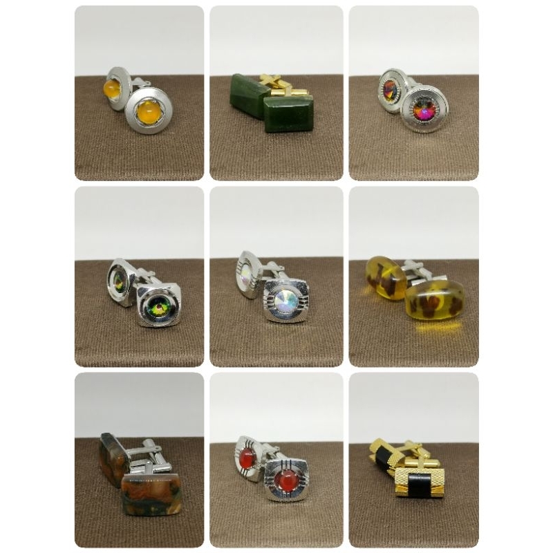cufflinks ชุดที่ 9 คัฟลิงค์ กระดุมข้อมือ มือสอง งานญี่ปุ่น งานสวยคัดเกรด พร้อมส่ง
