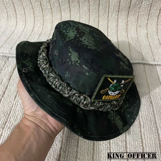 หมวกปีกสั้น หมวกปีกเล็ก ลายพรางท.บก ถักเชือก พาราคอร์ด ติดอาร์ม ตีนตุ๊กแก ท.ม้า ทัพบก ทบ. A31