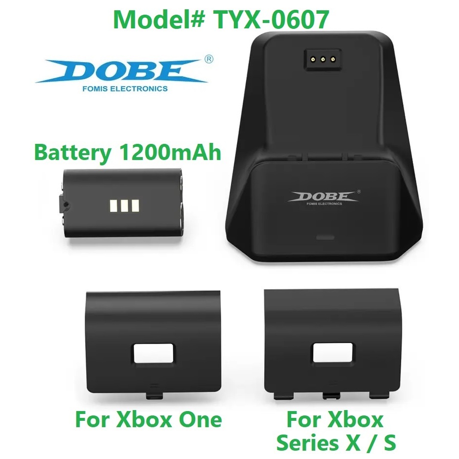 Dobe แบตเตอรี่จอย for Xbox Series S/X 1200 mAh (ชาร์จผ่านจอย) แบตเตอรี่จอย Xbox X-Series S / X