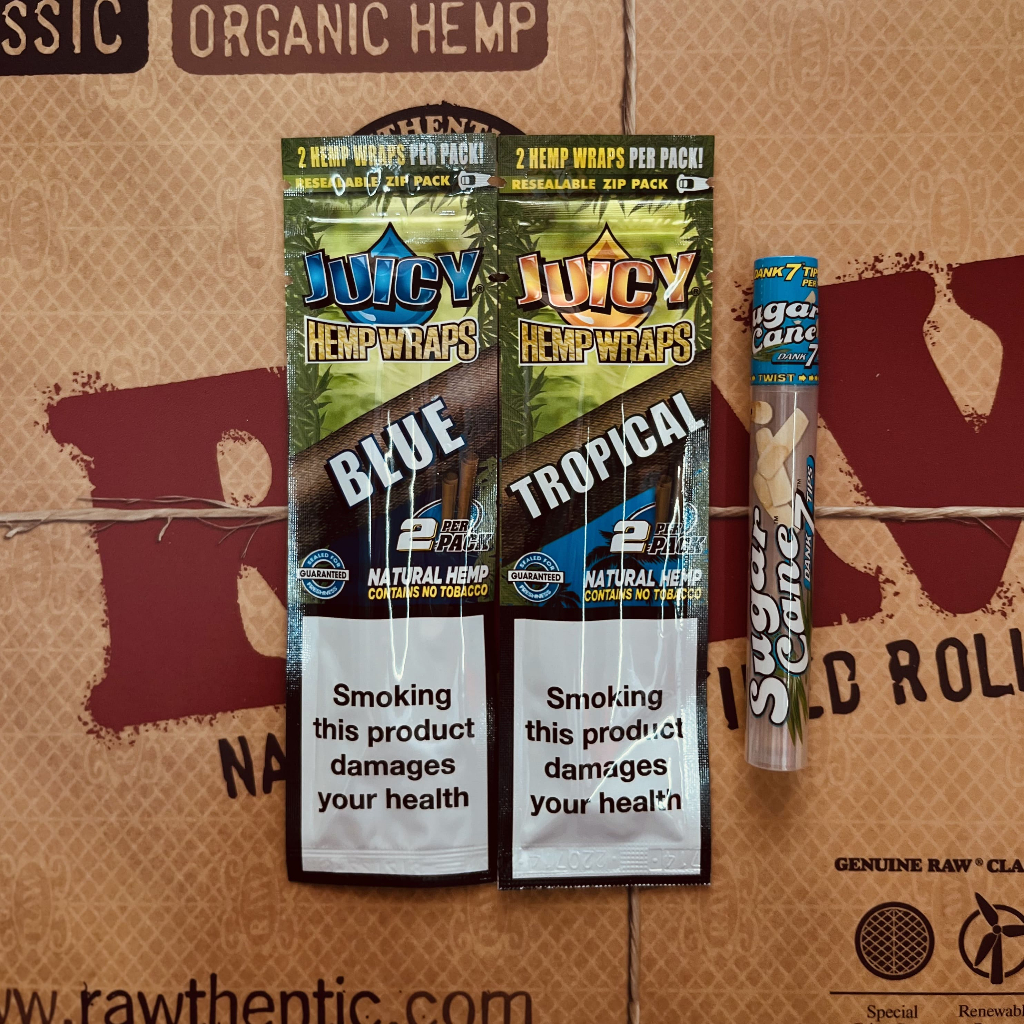[Set สุดคุ้ม] กระดาษโรล Juicy Hemp Warps & Xtra Tips โปรสุดพิเศษจาก RawThailand