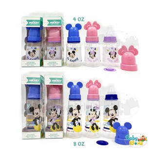 ขวดนม Disney ฝาการ์ตูน 4 / 8 oz มิกกี้ มินนี่