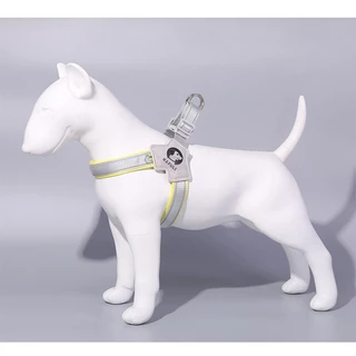 เสื้อรัดอกหมา สุนัข แมว Dog Harness เชือกจูงสุนัข สายรัดหน้าอก รูปตัว Y แบบสะท้อนแสง สายจูงสัตว์เลี้ยง