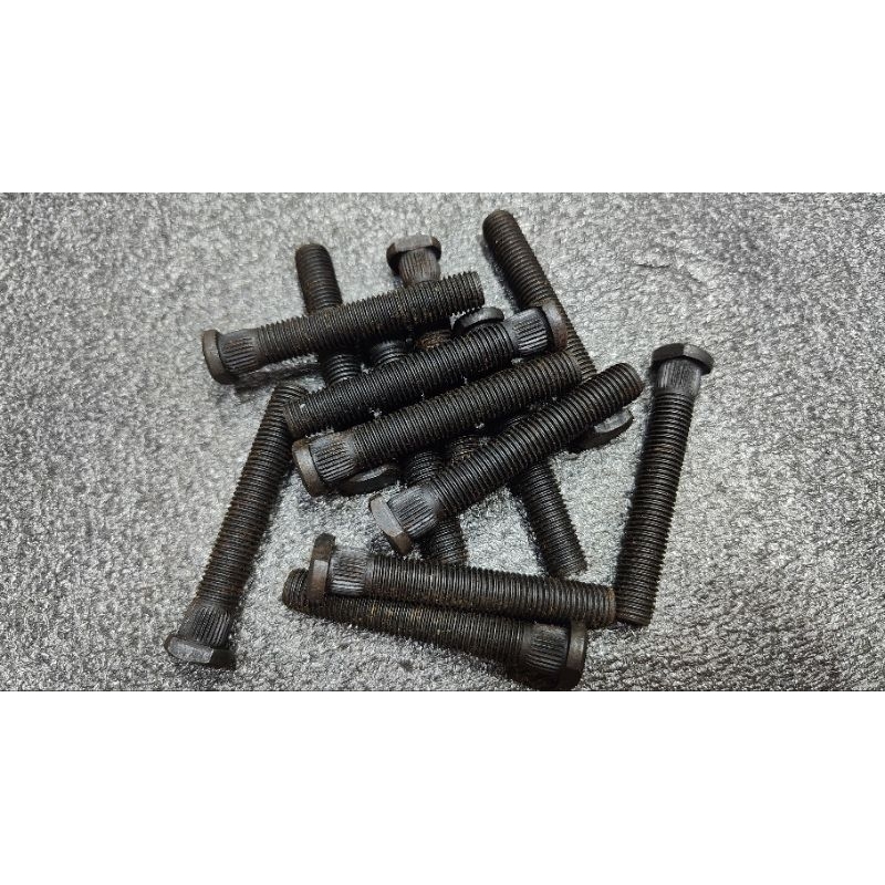 น็อตหัวตัด M12x76mm น็อตแกนอแดปเตอร์ล้อรถยนต์ตัวยาวพิเศษ แข็งแรงแน่นอน