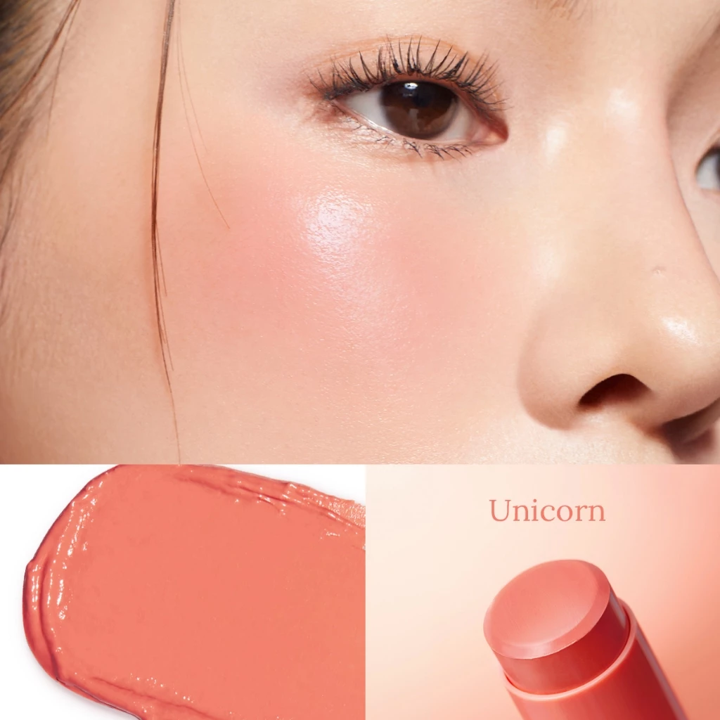 Merrezca Glowing Creamy Blush Stick ครีมบลัชผิวโกลว์ สูตรเบลอผิว thumbnail 8