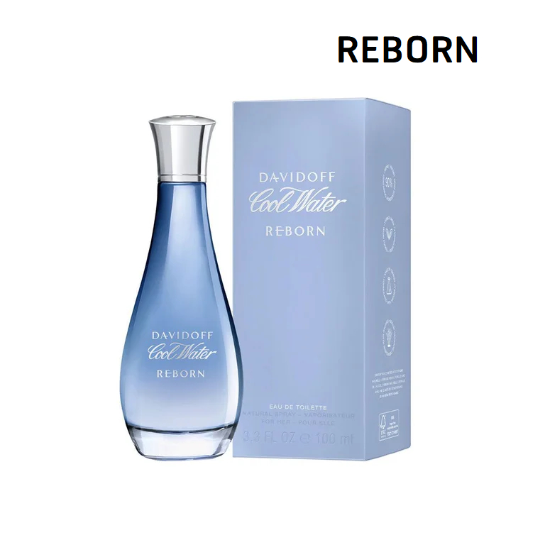 (Reborn)  Davidoff Cool Water Reborn Women EDT 100 ml กล่องซีล