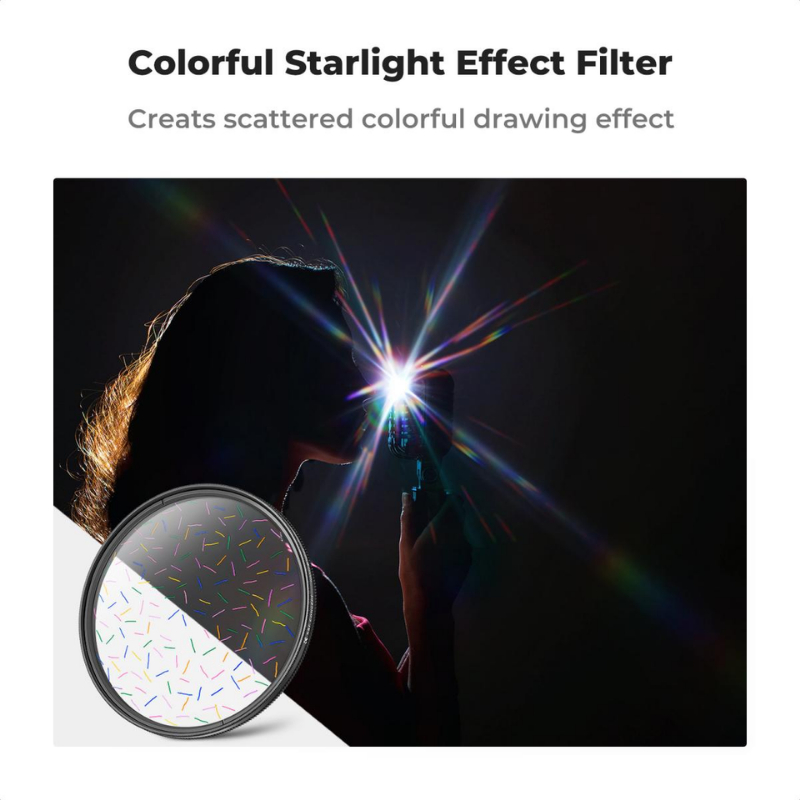 K&F Nano-B Filter Colorful Streak Starlight Dreamy Creative Special Effects