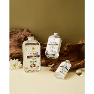 Pinnara น้ำมันมะพร้าวสกัดเย็นออร์แกนิค 100/250/500 ml Organic Cold Pressed Coconut Oil