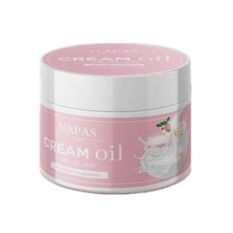 [ซื้อในไลฟ์ลด50%ของแท้] นภัท ครีมออยหอม Napas Cream Oil ทาผสมนมหอมผิวขาวไวมาก ขนาด 200มล.