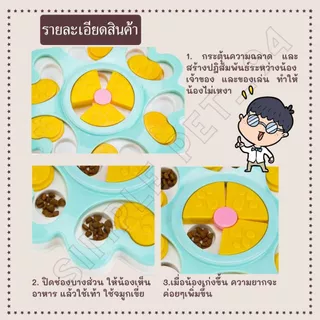 SP94 ของเล่นสุนัข ฝึกทักษะ ฝึกIQ ใส่ขนมได้ บริหารสมองสุนัข พร้อมส่งจากไทย