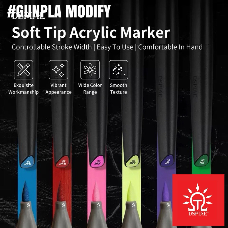 DSPIAE Soft Tip Acrylic Marker ปากกามาร์คเกอร์ อะคริลิคสูตรน้ำ