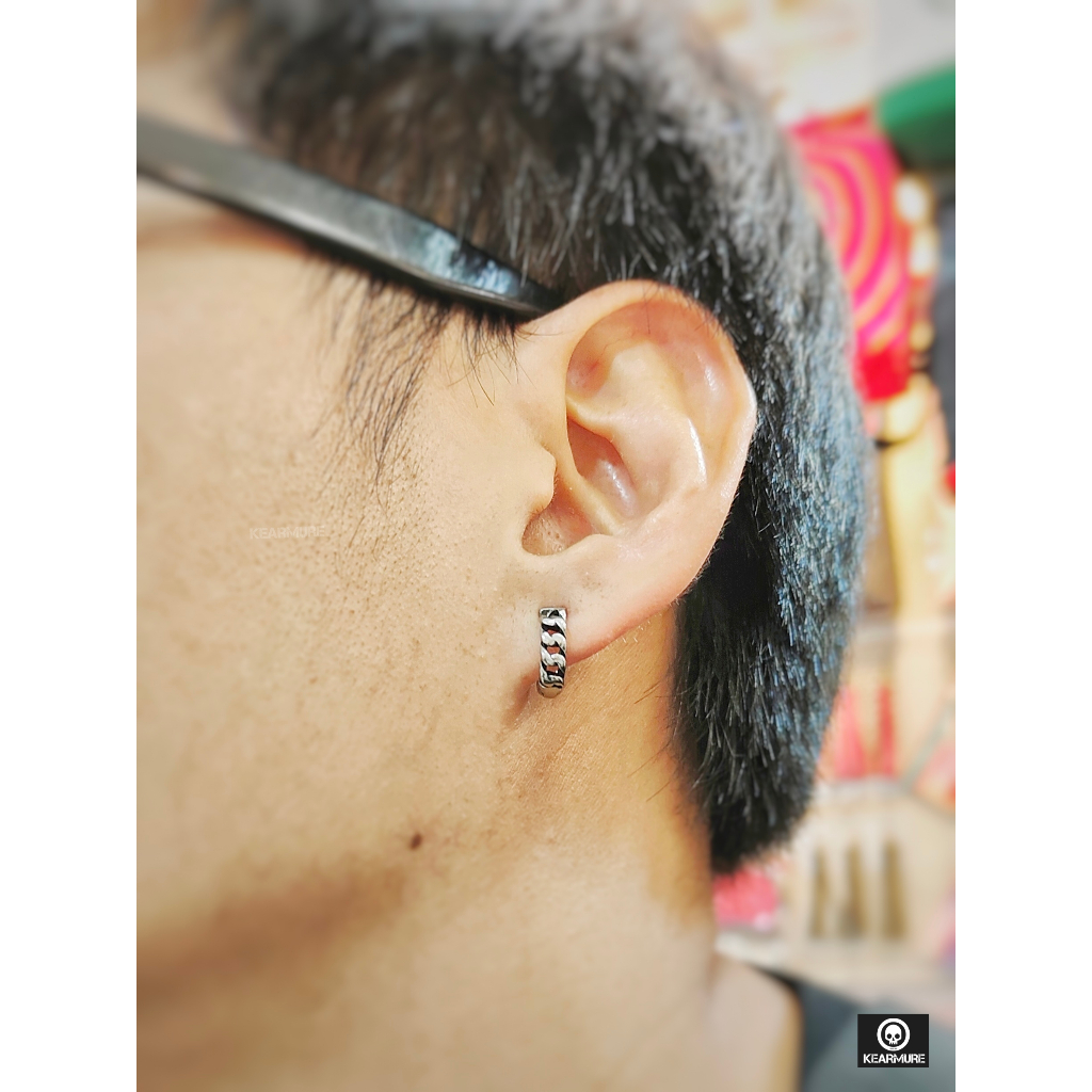 ต่างหูคลิบหนีบแบบห่วง ไม่ต้องเจาะหู - รูปที่ 4