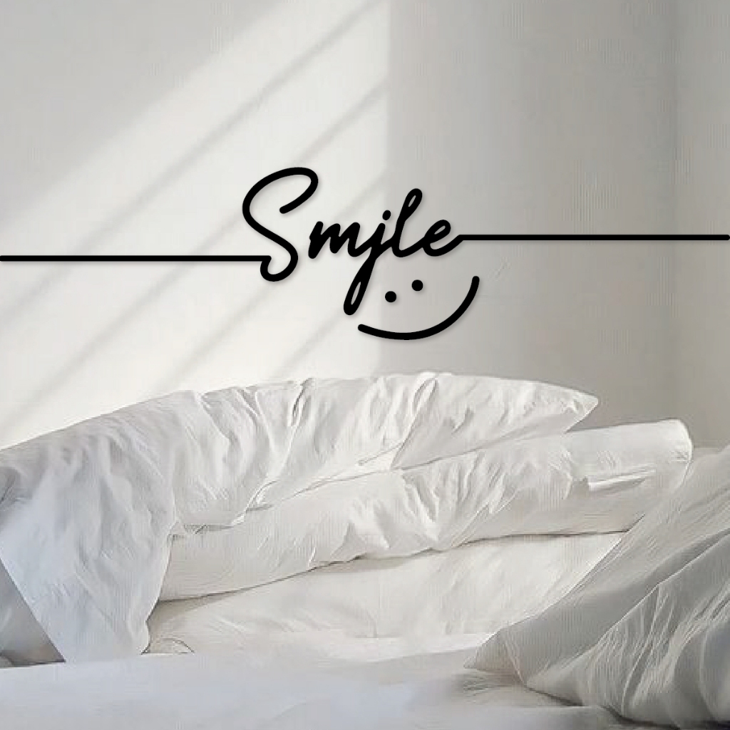 RASM006 Smile Line สติ๊กเกอร์ Smile Line ตกแต่งบ้าน คาเฟ่ ร้านค้า ออฟฟิต