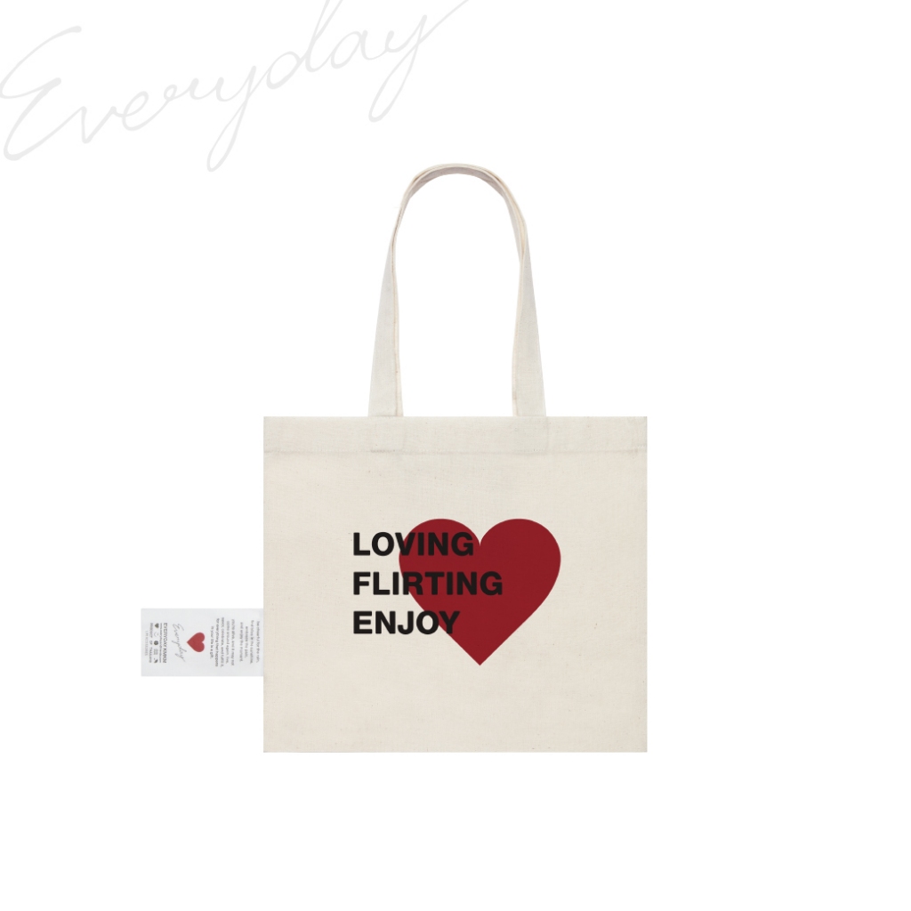 EVERYDAY & FRIENDS | Tote Bag / S (Everyday Kmkm) | กระเป๋าผ้าแคนวาส แฟชั่น ใส่สิ่งของ แต่งตัว ของขวัญ