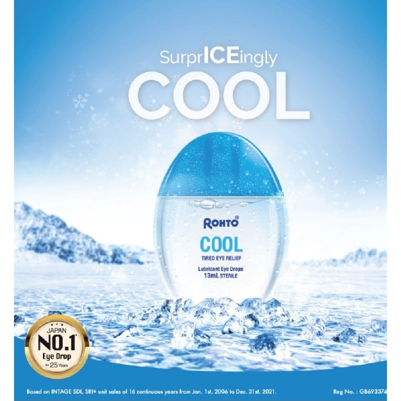 ของแท้ สูตร Cool Eye #ROHTO EYE DROP FASTING RELIEF 13ml.