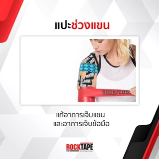 ROCKTAPE KINESIOLOGY TAPE เทปพยุงกล้ามเนื้อ ลดปวด และลดการบาดเจ็บของกล้ามเนื้อ ทำให้กล้ามเนื้อที่บาดเจ็บฟื้นฟูเร็วขึ้น