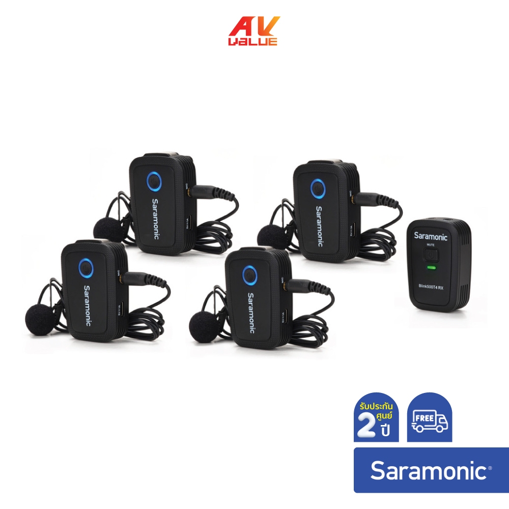 Saramonic Blink500 T4 - Wireless mic system with 4 independent channels