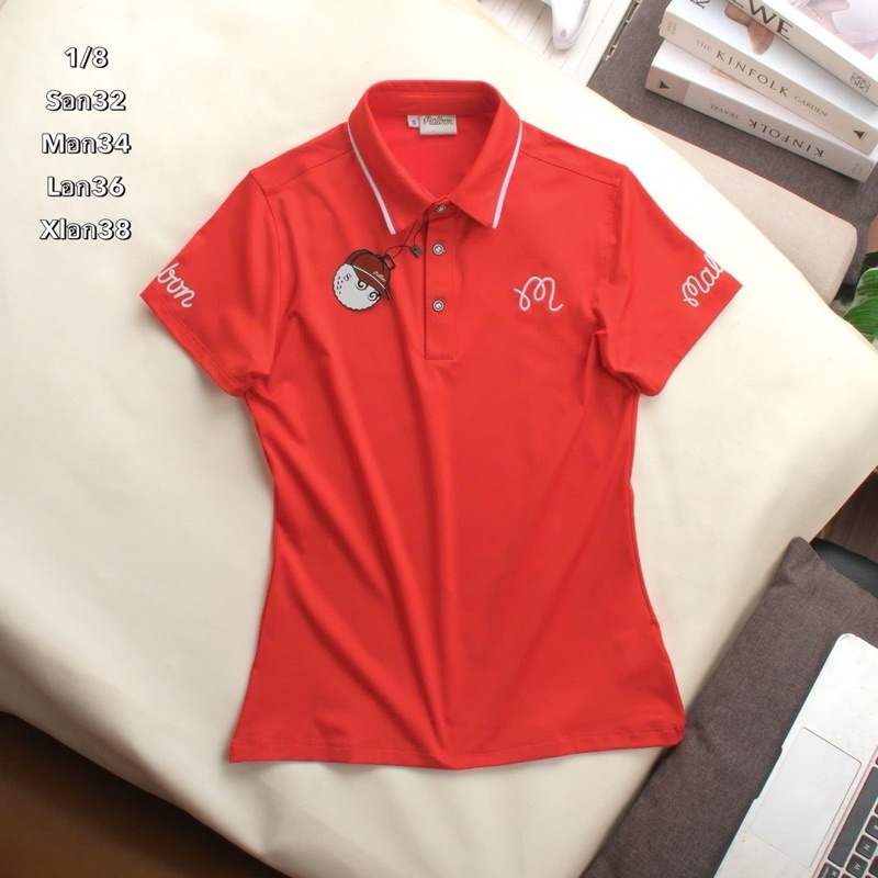 เสื้อคอปกผู้หญิง แขนสั้นคอปก polo woman 04