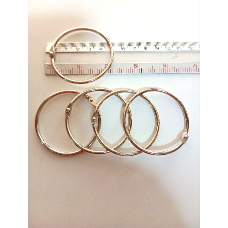 (แพ็ค3ชิ้น)ห่วงเปิดkeycoverขนาด5ซม.สีเงิน
