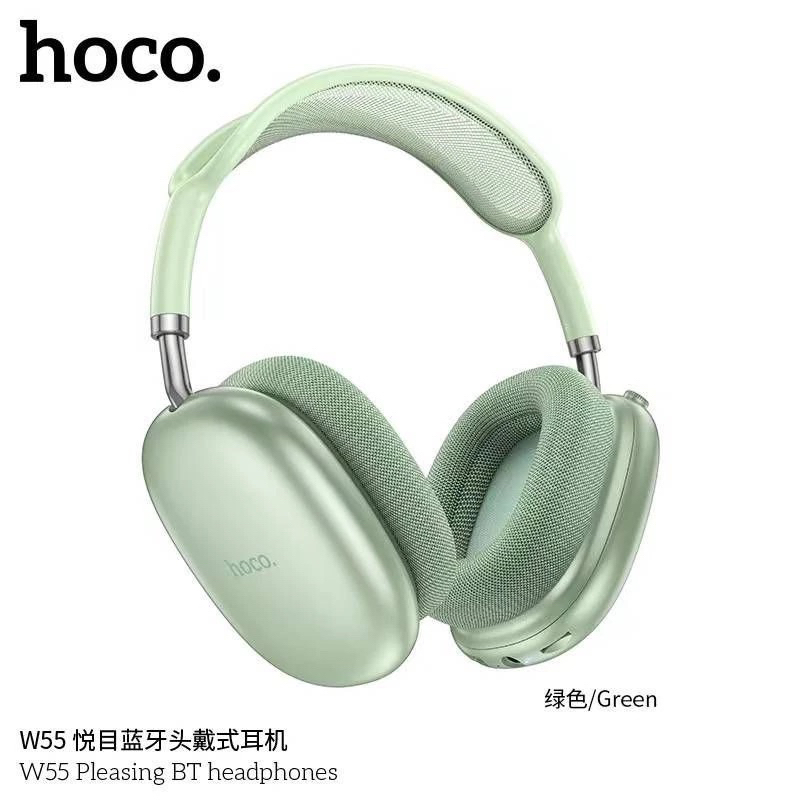 Hoco W55 หูฟังครอบหูไร้สาย BT V.5.4 headphones ใช้งานได้นานยิ่งขึ้น พับเก็บได้ สินค้าของแท้100%