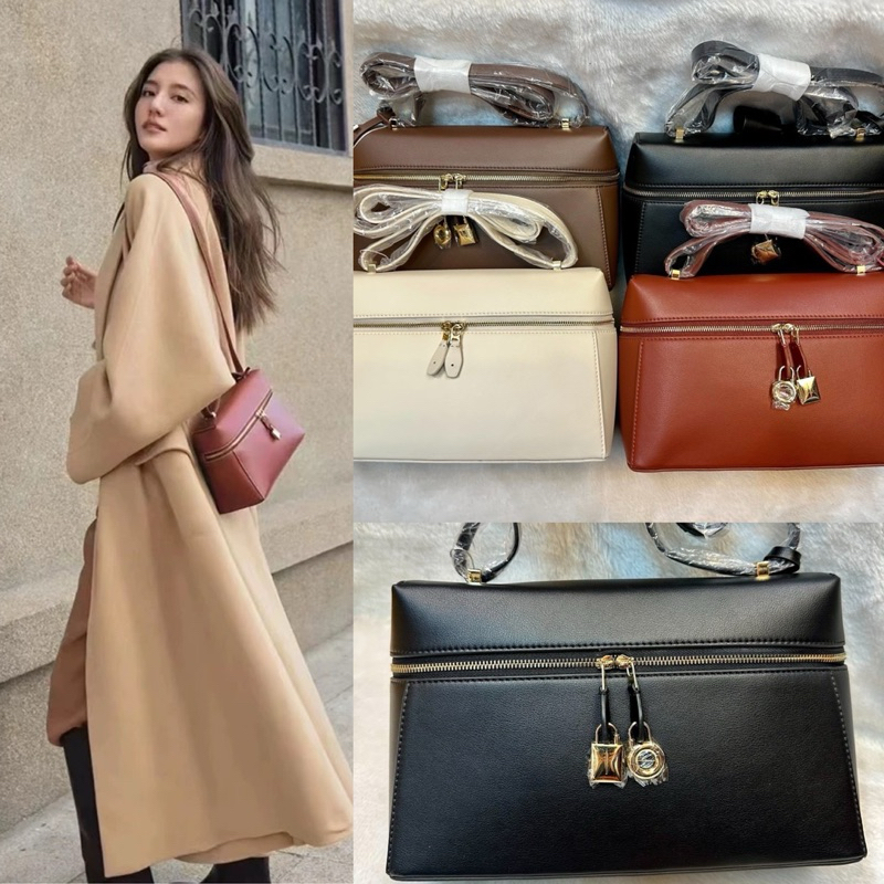 Cow leather กระเป๋าสะพายข้างหนังแท้ อะไหล่ทอง
