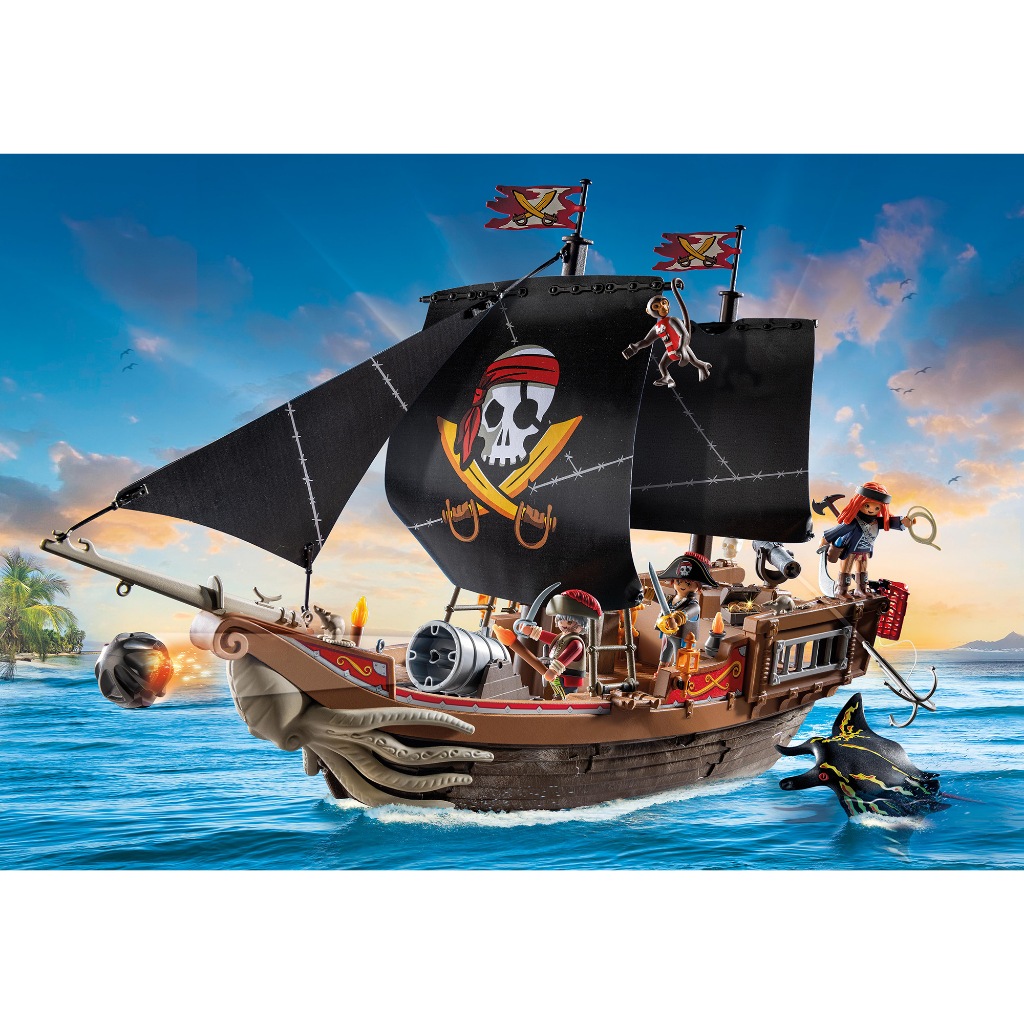 Playmobil 71530 Pirates Large Pirate Ship แอคชั่นฟิกเกอร์ โจรสลัด เรือโจรสลัดลำใหญ่